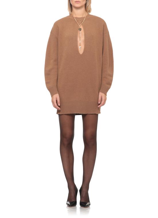 26FW 엘리자베타프랜치 미디 원피스 AM23T66E2 AI6 BROWN - ELISABETTA FRANCHI