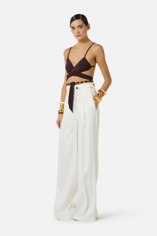 26SS 엘리자베타프랜치 팬츠 PA12762E236042 White - ELISABETTA FRANCHI