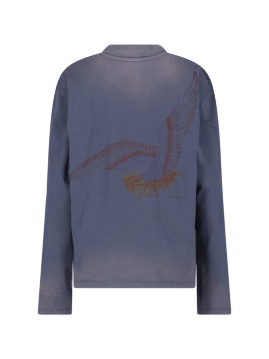26FW 아워레가시 탑 W4266BMMORPHED PHOENIX PRINT Blue - OUR LEGACY