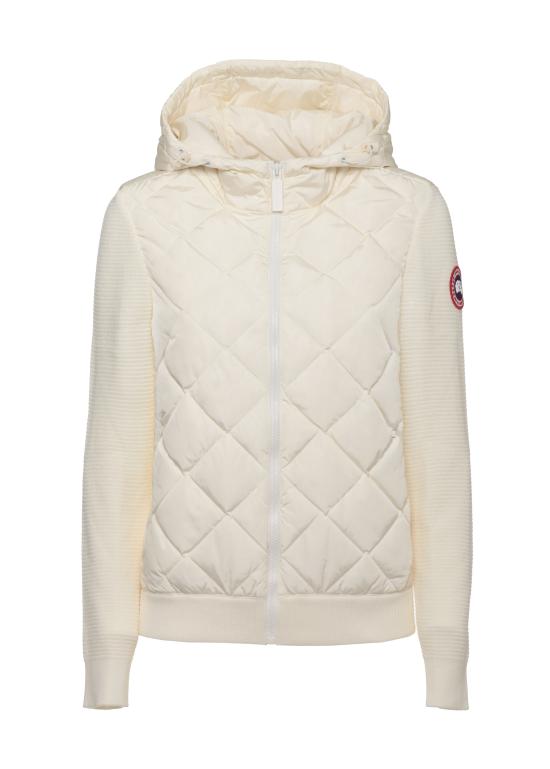 26FW 캐나다구스 하이브리지 휴론 퀼티드 니트 후드 6800L HYBRIDGE QUILTED9467 WHITE