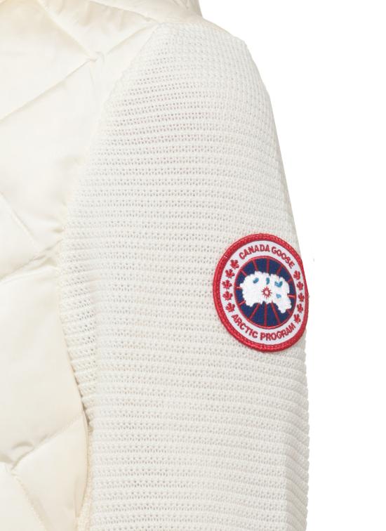 26FW 캐나다구스 하이브리지 휴론 퀼티드 니트 후드 6800L HYBRIDGE QUILTED9467 WHITE - CANADA GOOSE