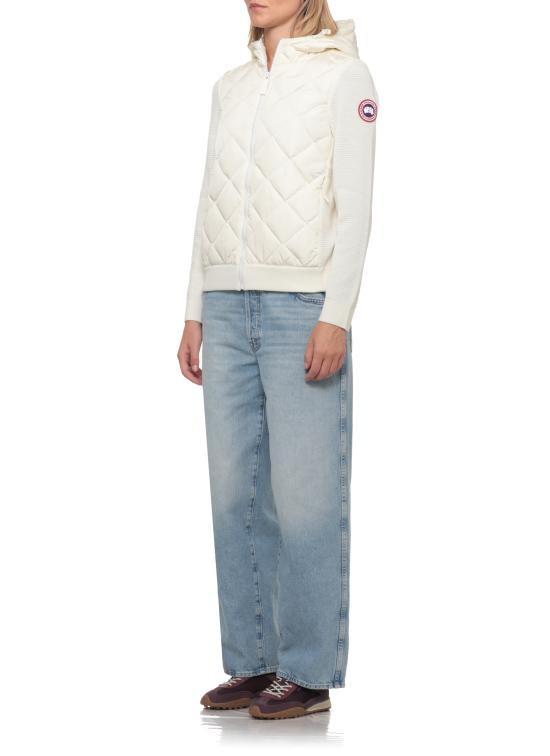 26FW 캐나다구스 하이브리지 휴론 퀼티드 니트 후드 6800L HYBRIDGE QUILTED9467 WHITE - CANADA GOOSE
