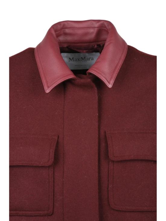 25FW 막스마라 자켓 레드 컬러 버진 울 혼방 지퍼 베스트 - MAX MARA