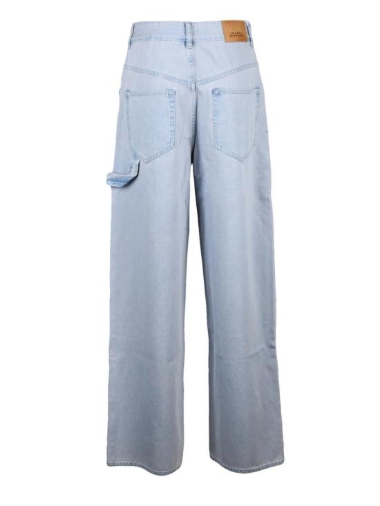 25FW 이자벨마랑에뚜왈 데님 보라색 면 와이드 레그 진 - ISABEL MARANT ETOILE