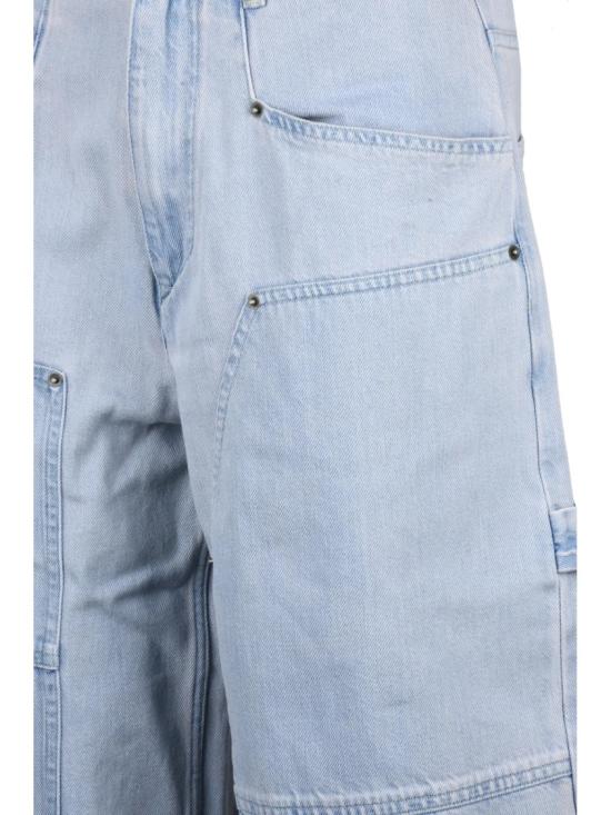 25FW 이자벨마랑에뚜왈 데님 보라색 면 와이드 레그 진 - ISABEL MARANT ETOILE