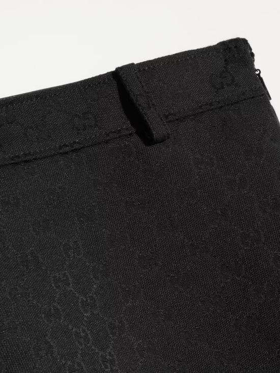 26FW 구찌 GG 코튼 미니 스커트 A00646ZAUSC 1000 NERO - GUCCI
