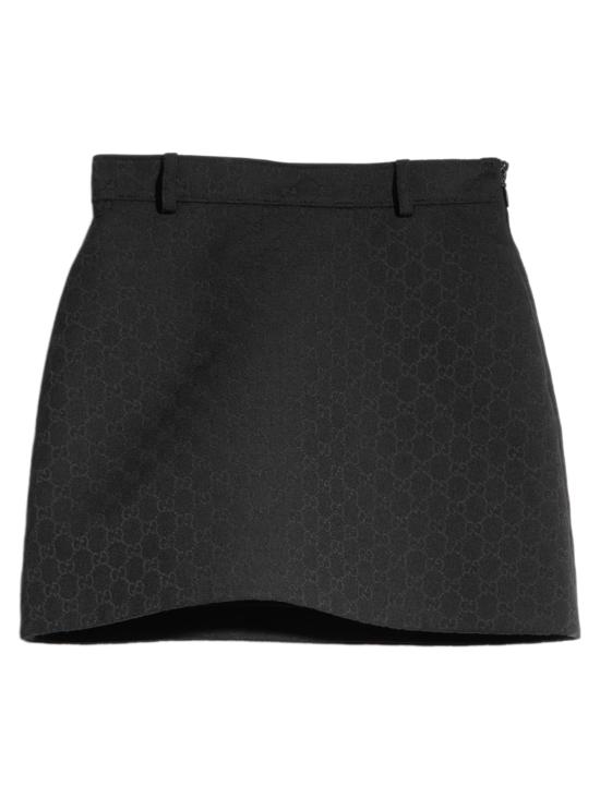 26FW 구찌 GG 코튼 미니 스커트 A00646ZAUSC 1000 NERO