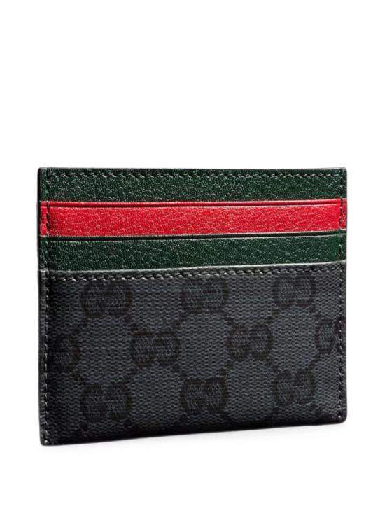 26FW 구찌 GG 캔버스 웹 카드 슬롯 카드 케이스 A0071BFAGI8 1081 NERO - GUCCI