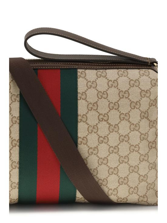 26FW 구찌 웹 디테일의 미디엄 GG 크로스백 A002KXFAF99 9646 BEIGE - GUCCI