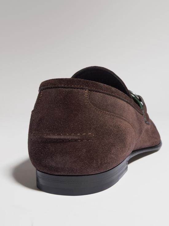 26FW 구찌 코모 홀스빗 스웨이드 로퍼 874936AAG9O 2052 MARRONE - GUCCI