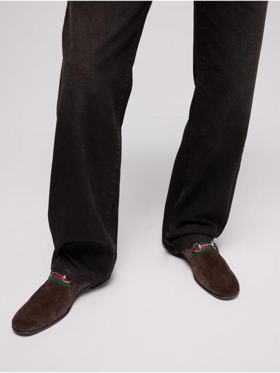 26FW 구찌 코모 홀스빗 스웨이드 로퍼 874936AAG9O 2052 MARRONE - GUCCI