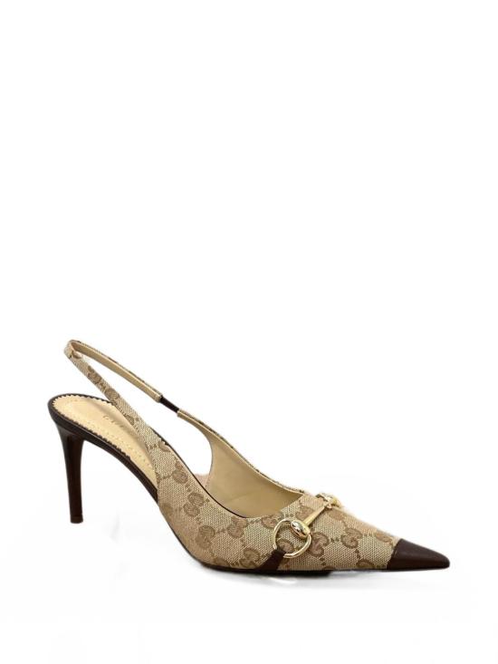 26FW 구찌 돈나 슬링백 펌프스 힐 A0068TFAGHW 9650 BEIGE
