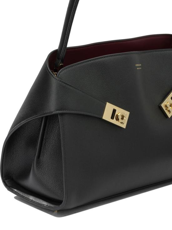 26FW 살바토레 페라가모 토트백 허그 핸드백 블랙 - SALVATORE FERRAGAMO