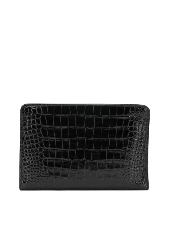 26FW 톰포드 클러치/파우치 검정색 가죽 서류 보관 파우치 - TOMFORD