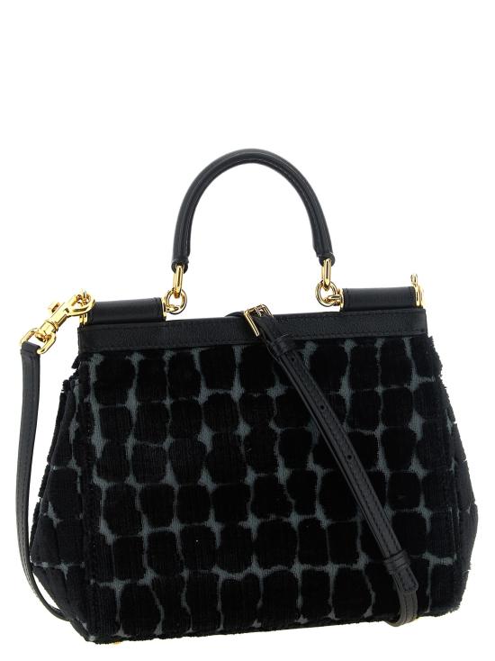 26FW 돌체앤가바나 토트백 시칠리아 핸드백 블랙 - DOLCE & GABBANA