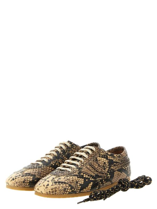 26FW 드리스 반 노튼 스니커즈 뱀피 무늬  베이지 - DRIES VAN NOTEN