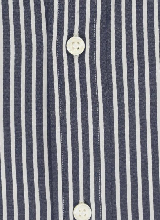26FW 폴로 랄프로렌 커스텀핏 코튼 포플린 스트라이프 셔츠 710929346022 Grey - POLO RALPH LAUREN