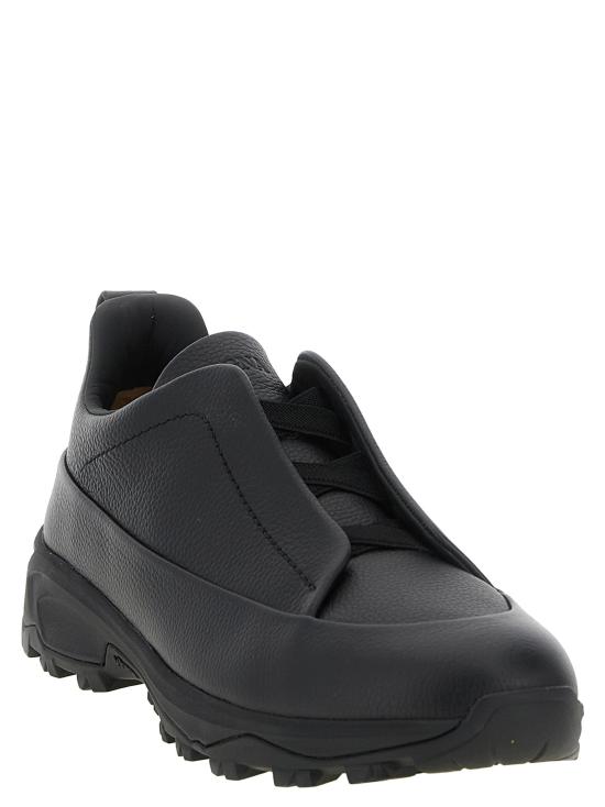 26FW 에르메네질도제냐 스니커즈 트리플 스티치™ 몬테  블랙 - ERMENEGILDO ZEGNA