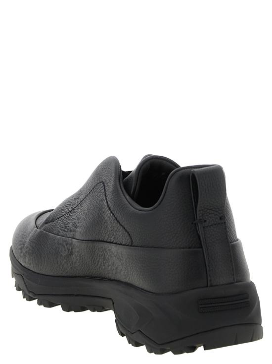 26FW 에르메네질도제냐 스니커즈 트리플 스티치™ 몬테  블랙 - ERMENEGILDO ZEGNA