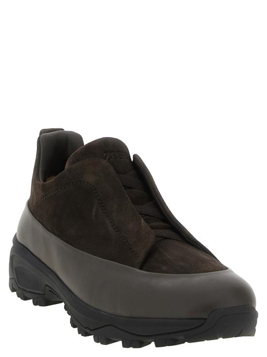 26FW 에르메네질도제냐 스니커즈 트리플 스티치™ 몬테  브라운 - ERMENEGILDO ZEGNA