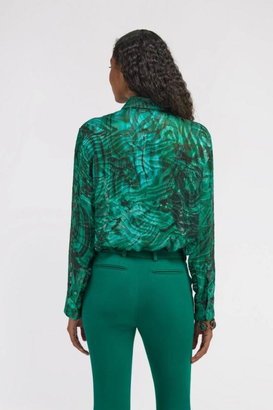  로베르토 카발리 탑 2100000560127 Green - ROBERTO CAVALLI