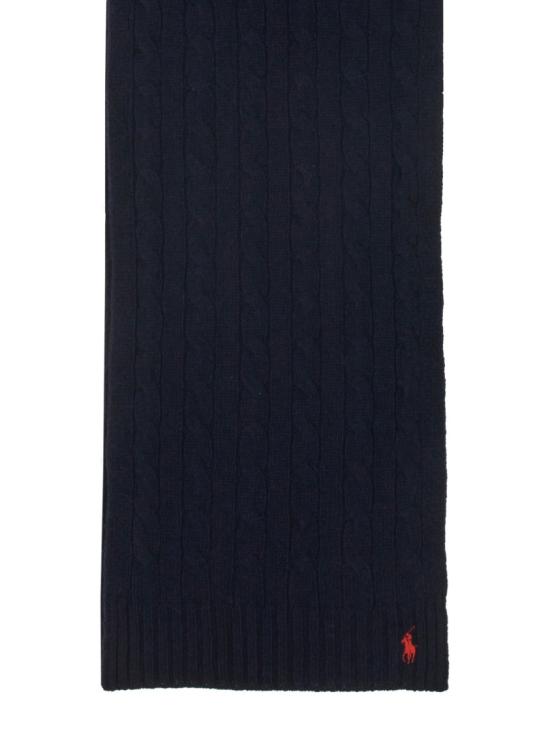  폴로 랄프로렌 포니 로고 자수 케이블 니트 스카프 455956296 009HUNTERNAVY Blue - POLO RALPH LAUREN
