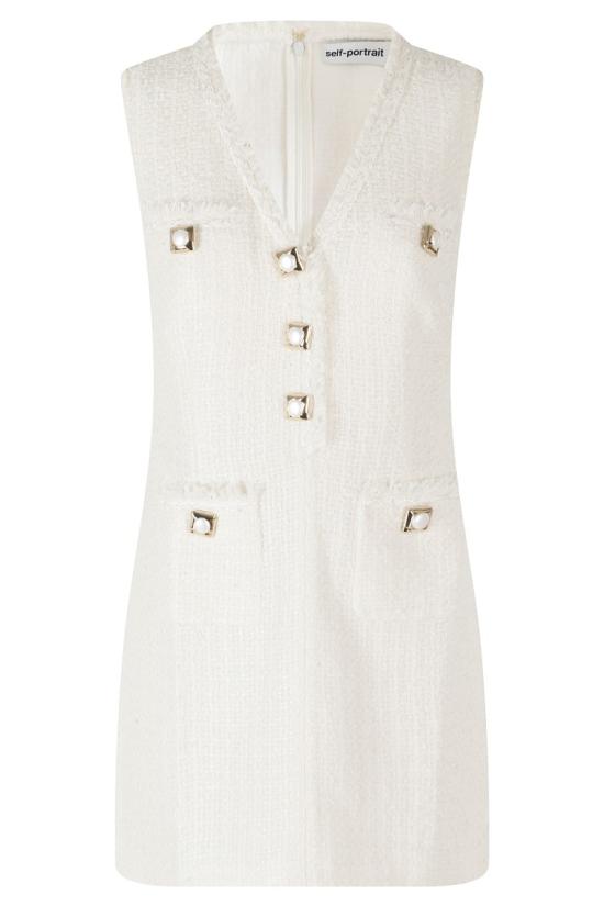 26FW 셀프 포트레이트 원피스 PF26005S 099 White