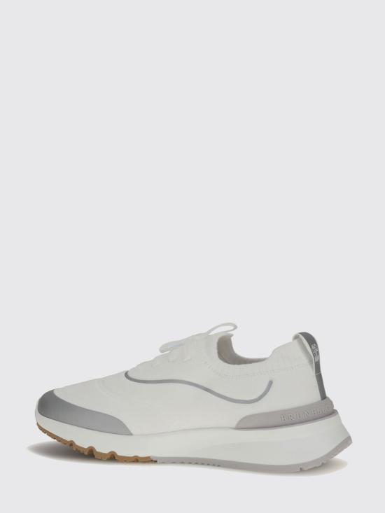 26FW 브루넬로 쿠치넬리 스니커즈 MZUAUFO340 CBM68 WHITE DOM - BRUNELLO CUCINELLI
