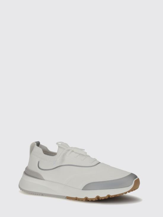 26FW 브루넬로 쿠치넬리 스니커즈 MZUAUFO340 CBM68 WHITE DOM - BRUNELLO CUCINELLI