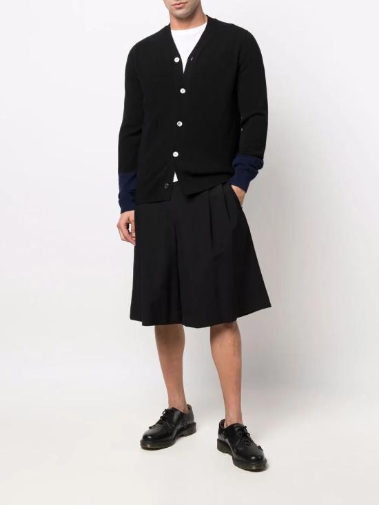26FW 꼼데가르송 파인 니트 버튼업 가디건 FZ N109 PER 1 BLACK NAVY - COMME DES GARCONS