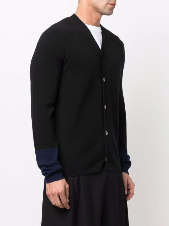 26FW 꼼데가르송 파인 니트 버튼업 가디건 FZ N109 PER 1 BLACK NAVY - COMME DES GARCONS