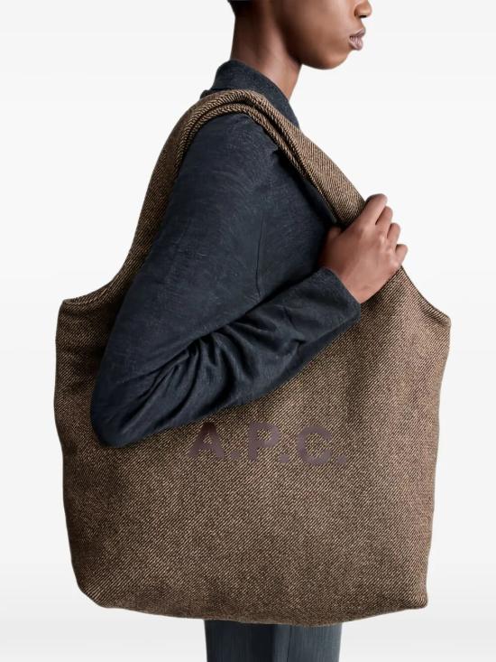 26FW 아페쎄 토트백 WOATC M61565 CAA BROWN - A.P.C.