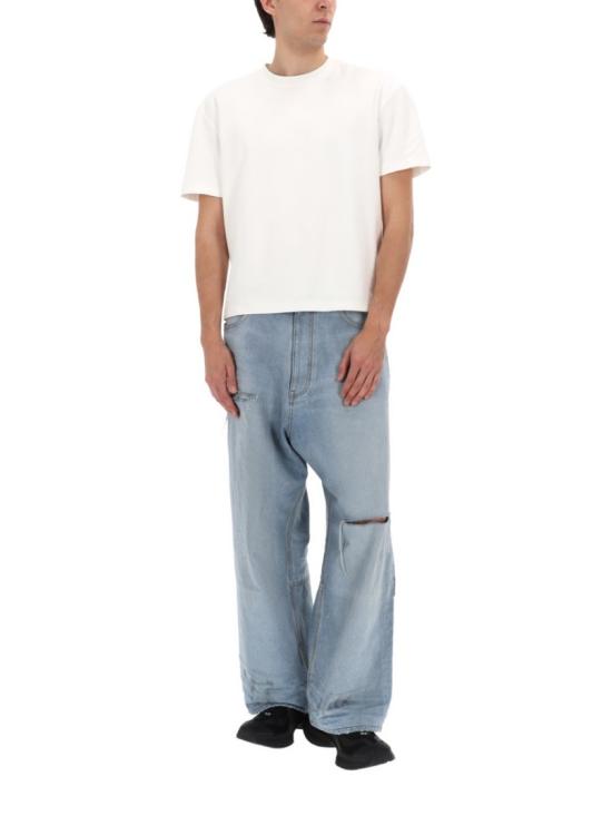  발렌시아가 미니멀 배기 팬츠 857216 TTWB14009 Blue - BALENCIAGA