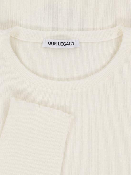 26FW 아워레가시 엘론게이티드 롱슬리브 M4266ECR CLOUDBONE RIPPLE RIB CREAM - OUR LEGACY