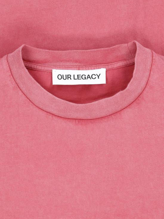 26FW 아워레가시 원 로즈 레거시 박스 티셔츠 M4266BRL WORN ROSE LEGACY JERSEY RED - OUR LEGACY