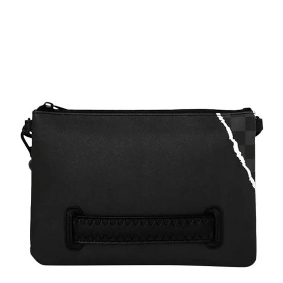 26FW 스프레이그라운드 클러치/파우치 B9350 CENTER RIP REVEALING GRAY BLACK - SPRAYGROUND
