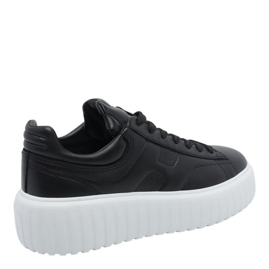 26FW 호간 H-스트라이프 스니커즈 HXW6450FC60 LE9B999 BLACK - HOGAN