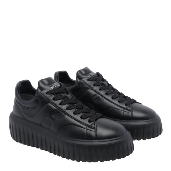 26FW 호간 H-스트라이프 스니커즈 HXW6450FC60 LE99999 BLACK - HOGAN