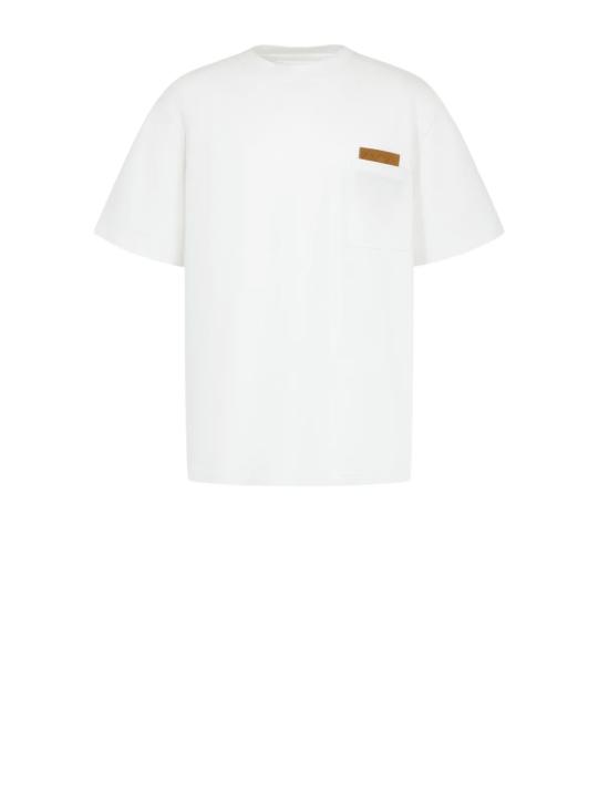 26FW 보테가베네타 반팔 티셔츠 838924 V4N509000 WHITE