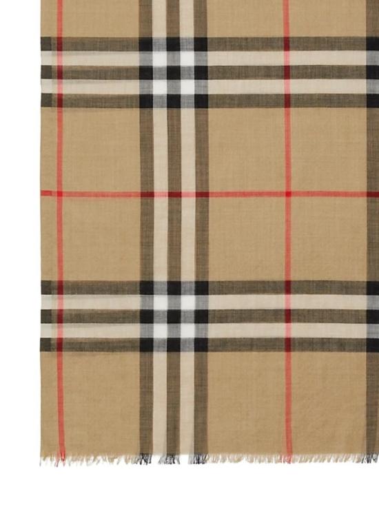  버버리 체크 울 실크 스카프 8078779 A7026 Neutrals - BURBERRY