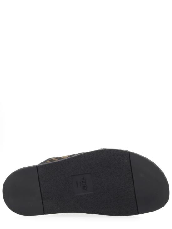  펜디 패브릭 슬라이드 7X1548 AJZEF0R7R Brown - FENDI