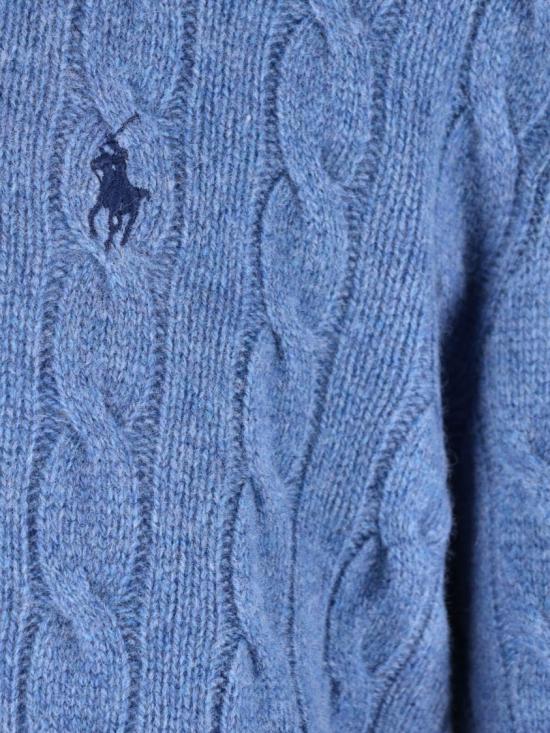 26FW 폴로 랄프로렌 케이블 니트 스웨터 710 876762504 Blue - POLO RALPH LAUREN