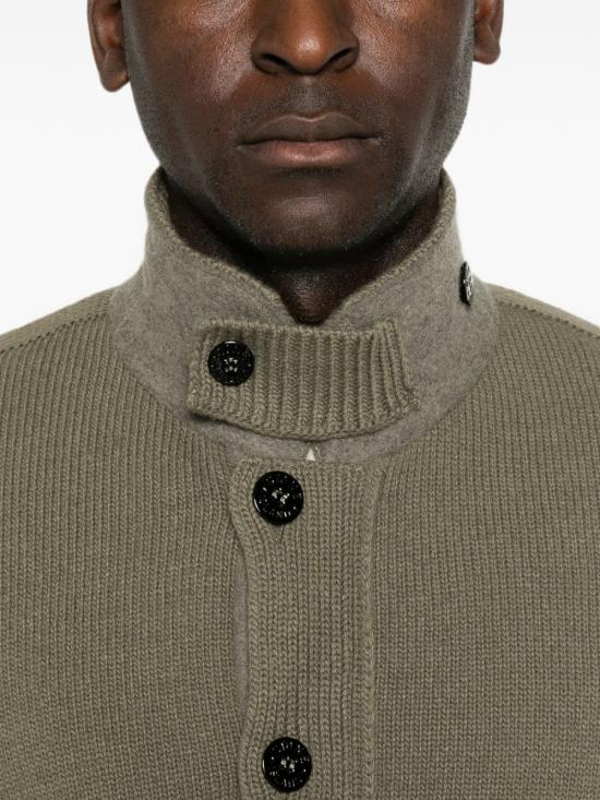 26FW 스톤 아일랜드 가디건 L2S15 5100047 S00A3 V005G MILITARY GREEN DOM - STONE ISLAND