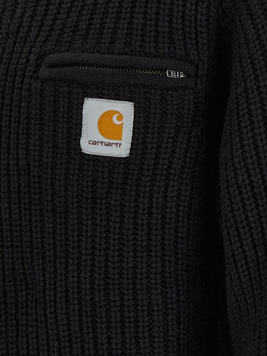 26FW 칼하트 WIP 디트로이트 하프 집 스웨터 I035398 89XX BLACK DOM - CARHARTT WIP