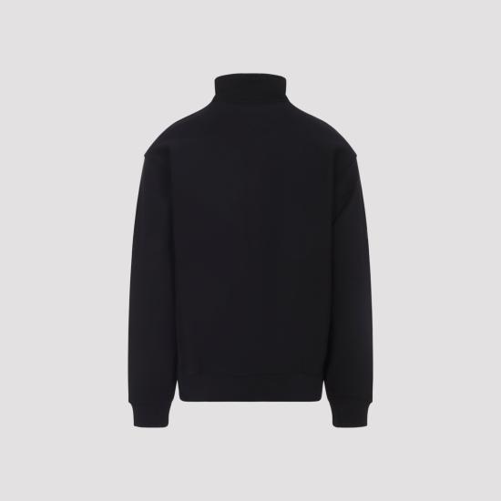 26FW 칼하트 WIP 하프 집 아메리칸 스크립트 스웨트셔츠 I02701489XX BLACK - CARHARTT WIP