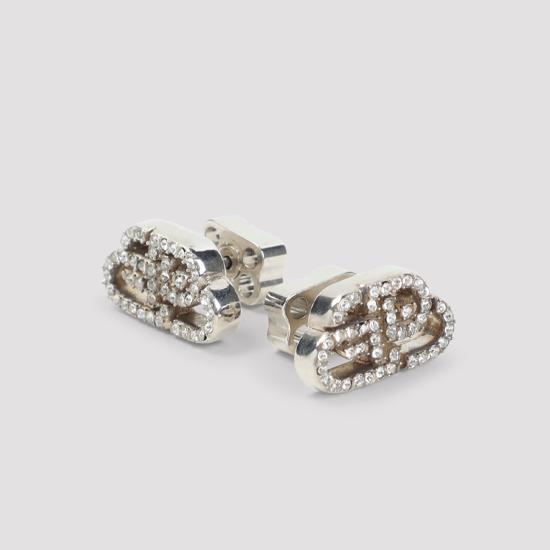 26FW 발렌시아가 이어링 624203 TZ63S 7155 SILVER CRYSTAL - BALENCIAGA