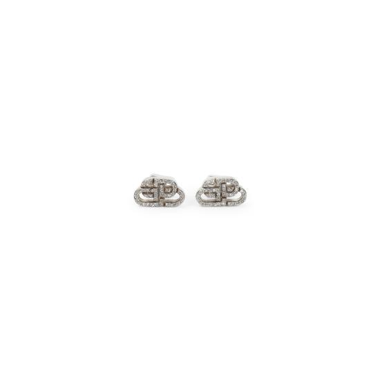 26FW 발렌시아가 이어링 624203 TZ63S 7155 SILVER CRYSTAL - BALENCIAGA