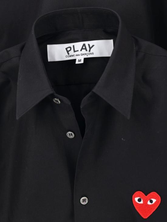 26FW 꼼데가르송 레드하트 와펜 셔츠 AX B002 0511 Black - COMME DES GARCONS