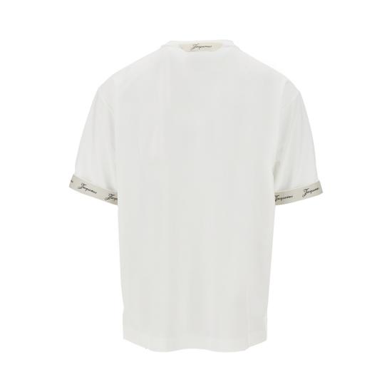 26FW 자크뮈스 롱 카레 반팔 티셔츠 TSM00578AJ00254 White - JACQUEMUS