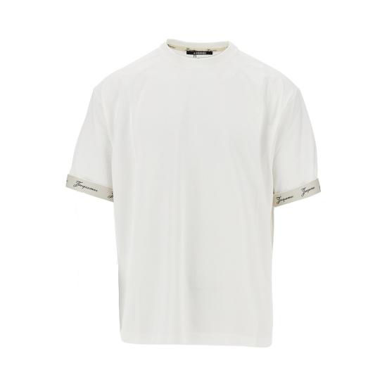 26FW 자크뮈스 롱 카레 반팔 티셔츠 TSM00578AJ00254 White